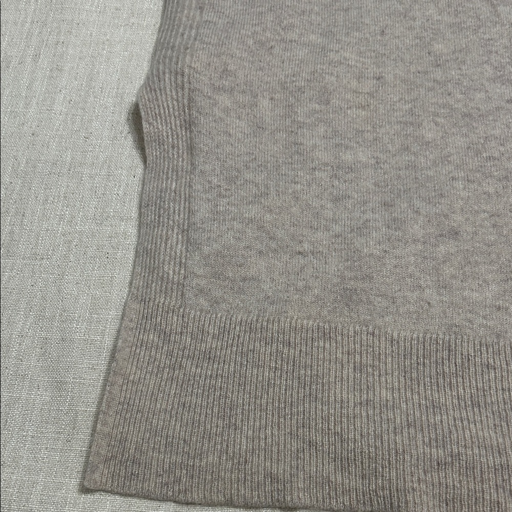Pure Collection Cashmere Sweater Women's Medium Open Front Luxury Beige Cardigan - Picture 9 of 16